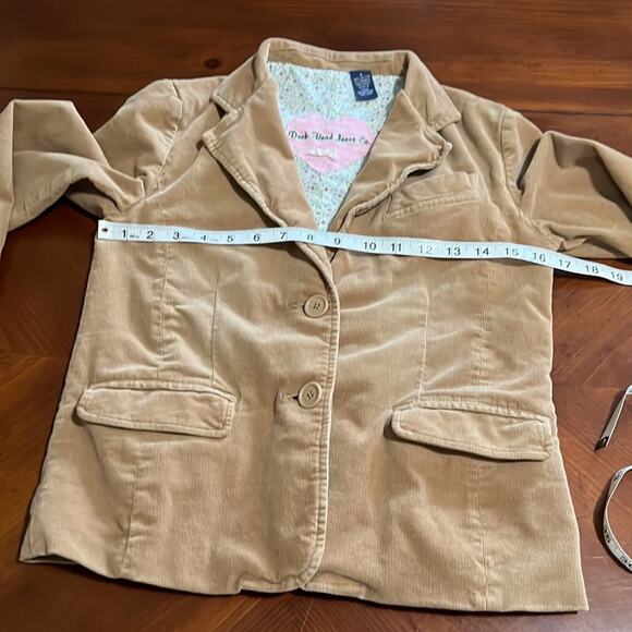Duck Head Jeans Co Tan Camel Corduroy Blazer Jacket Size Small Preppy - Picture 8 of 13